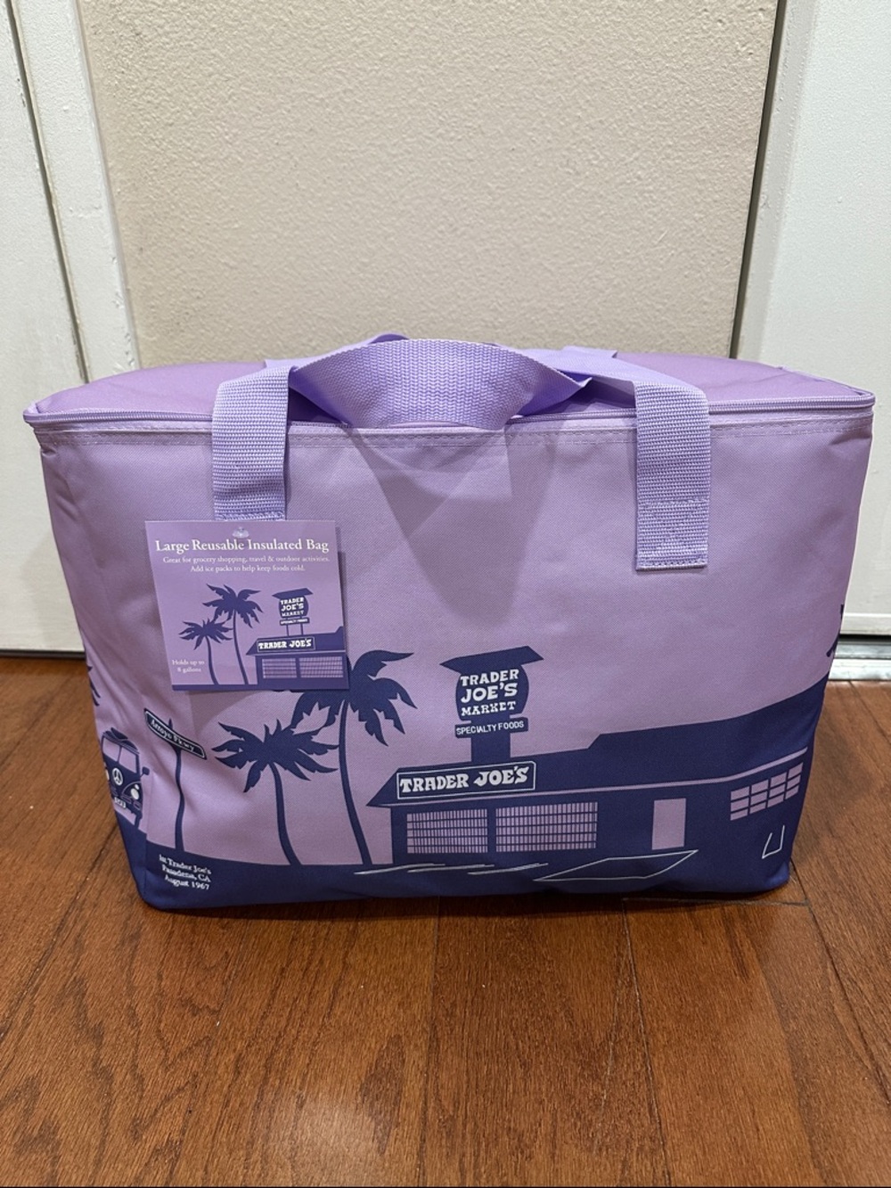 Trade Joe’s lavender Reusable Insulated Bag